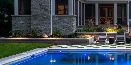 A closeup shot of raised garden beds