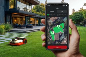kress robotic mower app